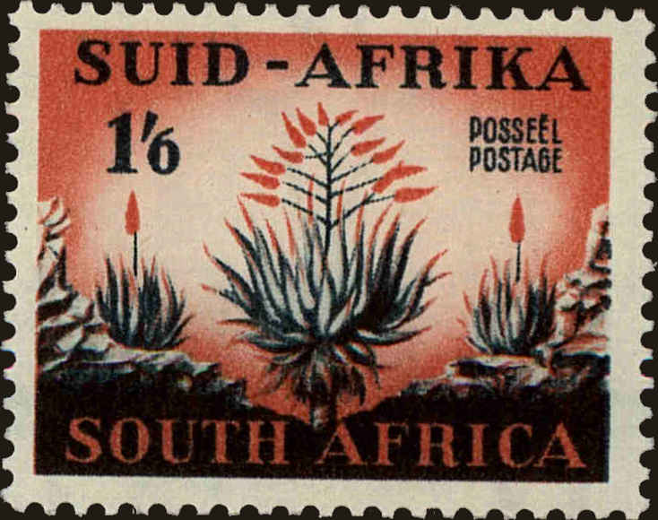 Front view of South Africa 197 collectors stamp