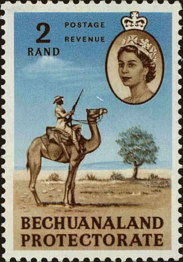 Front view of Bechuanaland Protectorate 193 collectors stamp