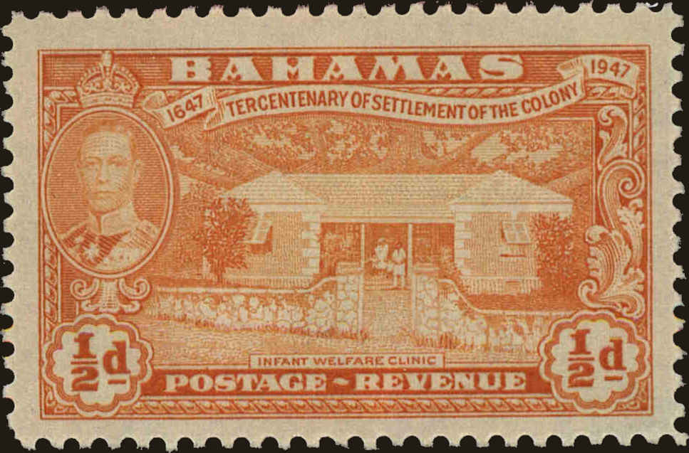 Front view of Bahamas 132 collectors stamp