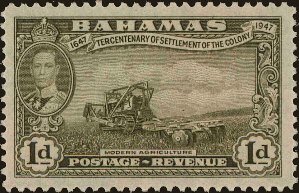 Front view of Bahamas 133 collectors stamp