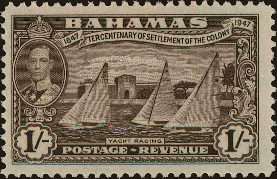 Front view of Bahamas 142 collectors stamp