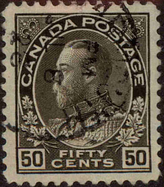Front view of Canada 120 collectors stamp