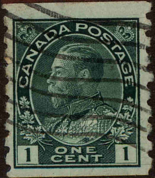 Front view of Canada 125 collectors stamp