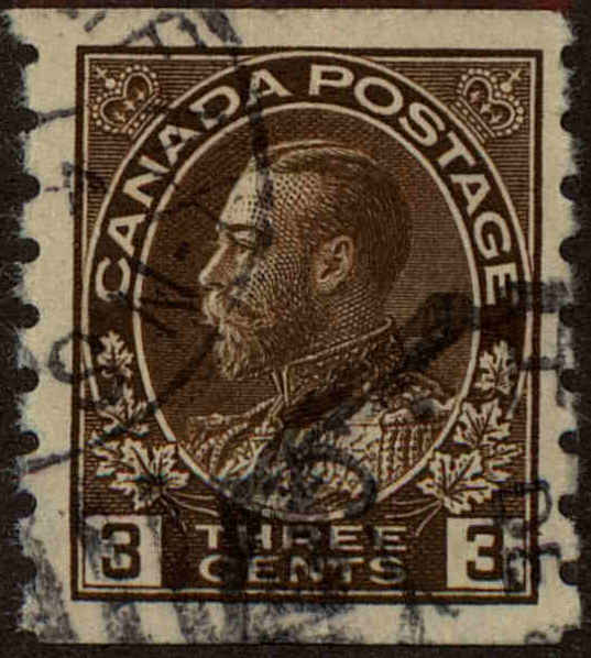 Front view of Canada 129 collectors stamp