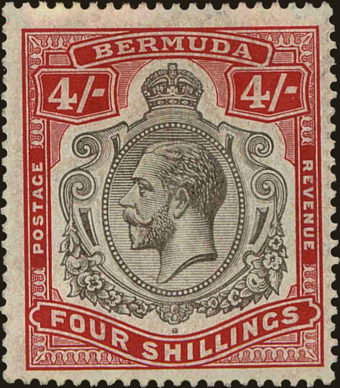 Front view of Bermuda 51 collectors stamp