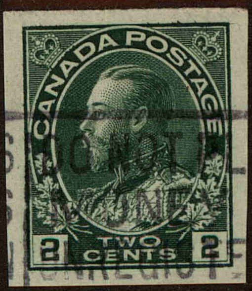 Front view of Canada 137 collectors stamp