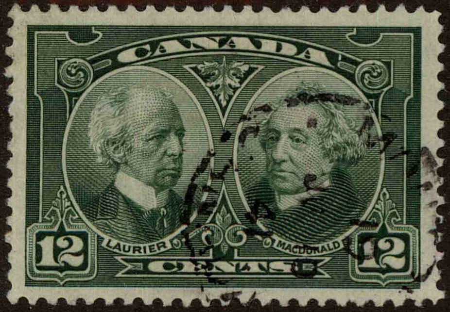 Front view of Canada 147 collectors stamp