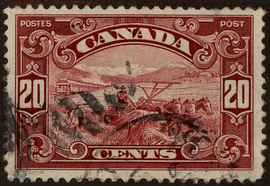 Front view of Canada 157 collectors stamp