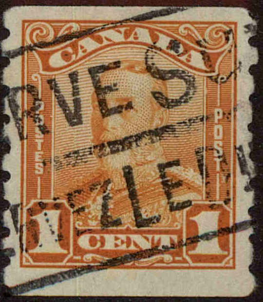 Front view of Canada 160 collectors stamp