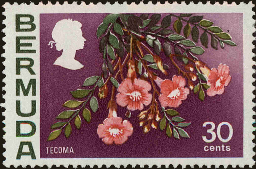Front view of Bermuda 267a collectors stamp
