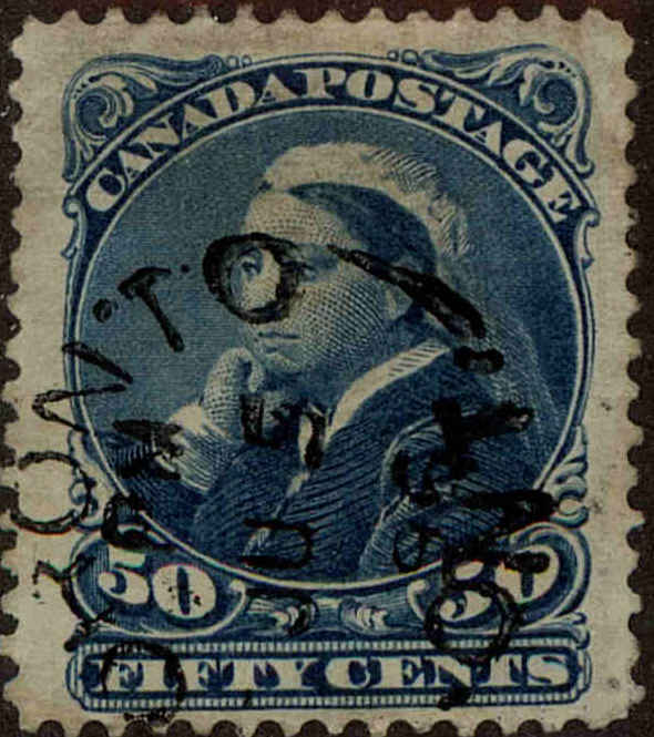 Front view of Canada 47 collectors stamp