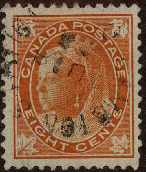 Front view of Canada 72 collectors stamp