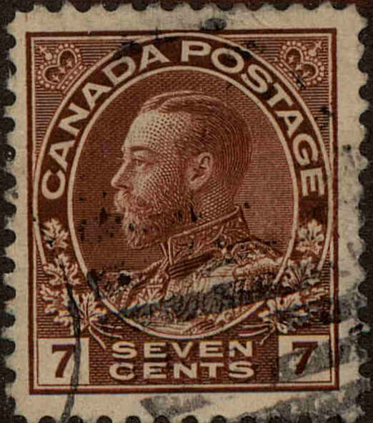 Front view of Canada 114 collectors stamp