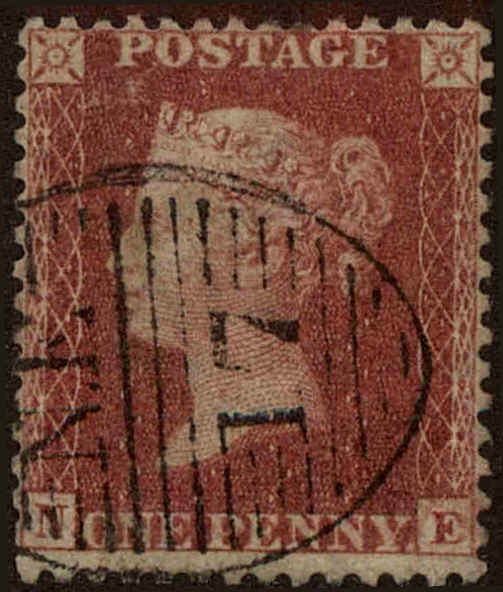 Front view of Great Britain 20 collectors stamp