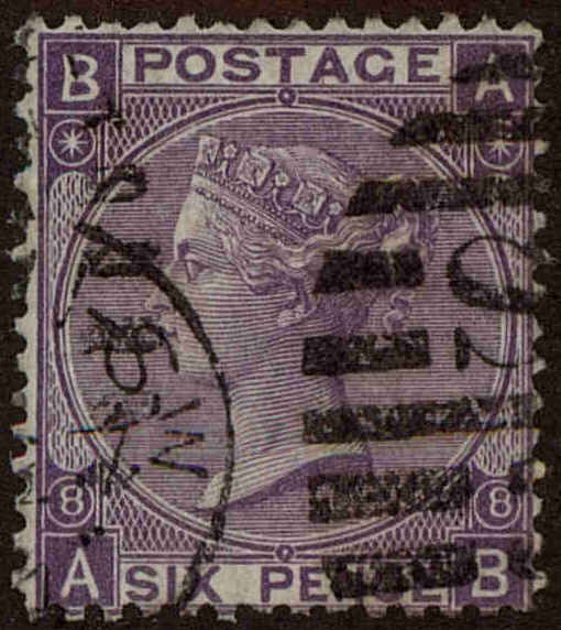 Front view of Great Britain 51a collectors stamp
