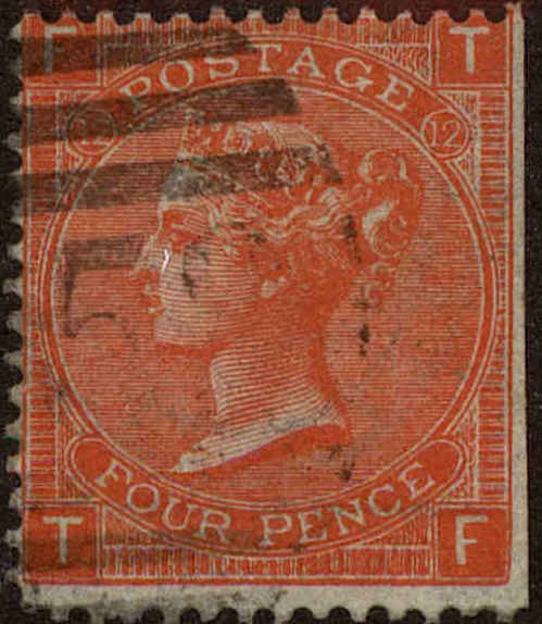 Front view of Great Britain 43 collectors stamp
