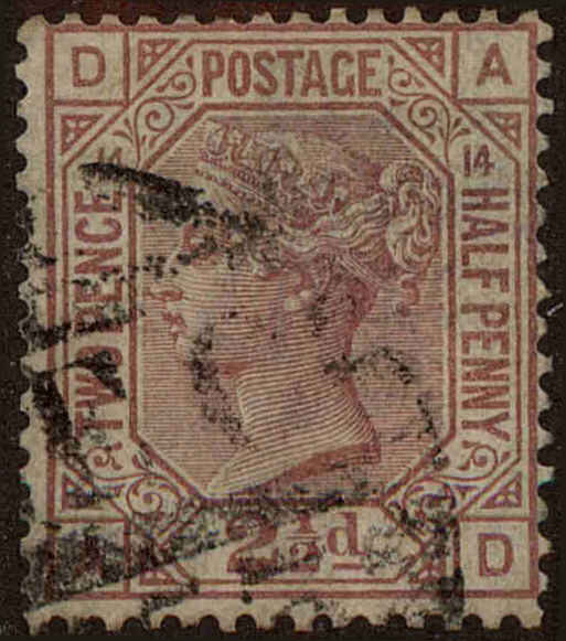 Front view of Great Britain 67 collectors stamp