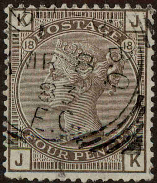 Front view of Great Britain 84 collectors stamp