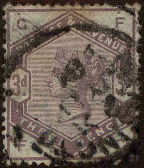 Front view of Great Britain 102 collectors stamp