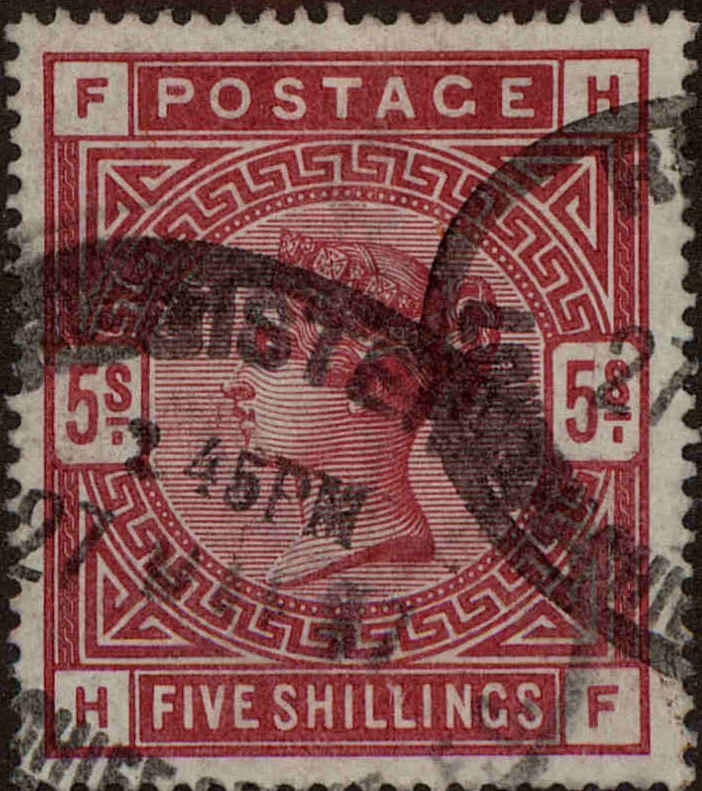 Front view of Great Britain 108 collectors stamp