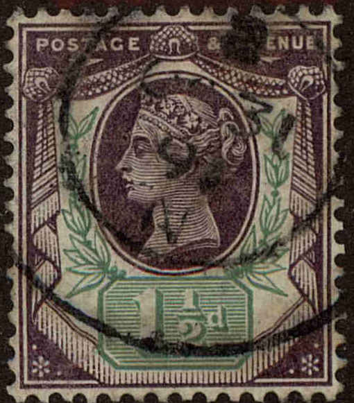 Front view of Great Britain 112 collectors stamp