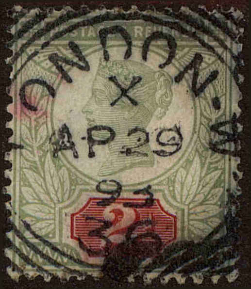 Front view of Great Britain 113 collectors stamp