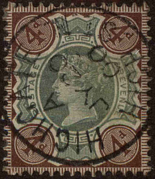 Front view of Great Britain 116 collectors stamp