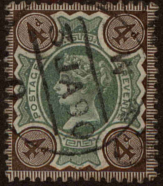 Front view of Great Britain 116 collectors stamp