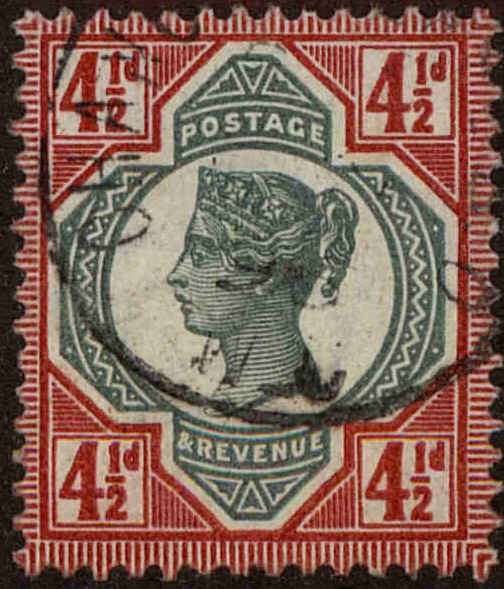 Front view of Great Britain 117 collectors stamp
