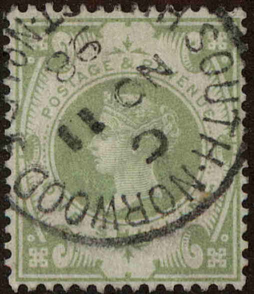 Front view of Great Britain 122 collectors stamp