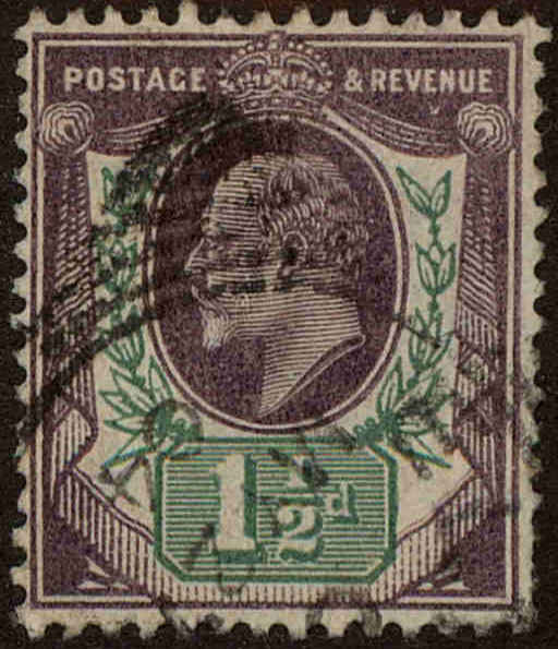 Front view of Great Britain 129c collectors stamp