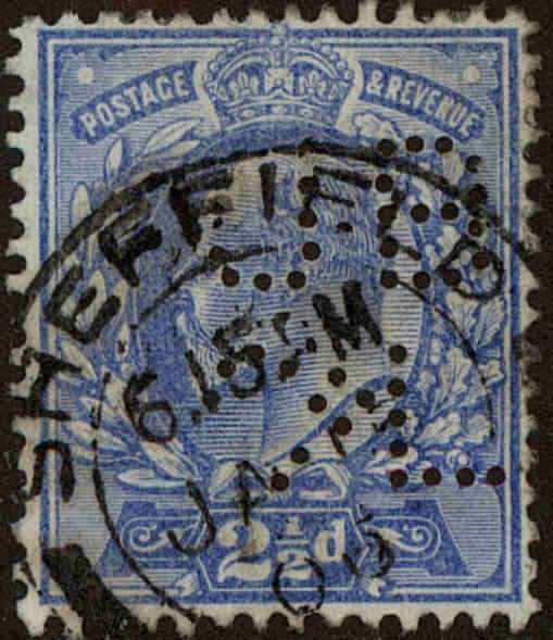 Front view of Great Britain 131 collectors stamp