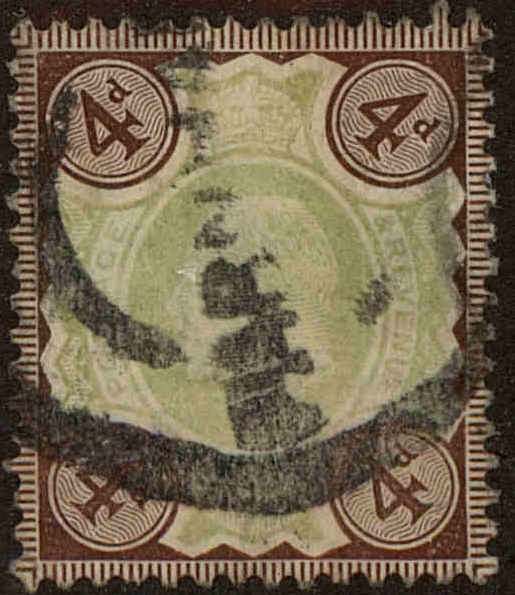 Front view of Great Britain 133 collectors stamp