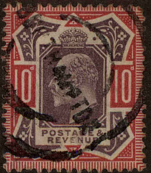 Front view of Great Britain 137 collectors stamp