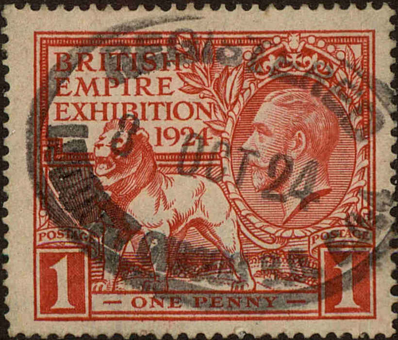 Front view of Great Britain 185 collectors stamp