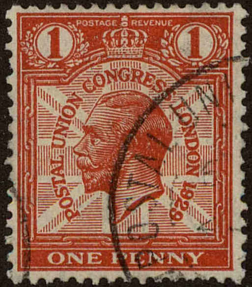 Front view of Great Britain 206 collectors stamp