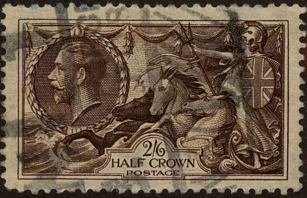 Front view of Great Britain 222 collectors stamp