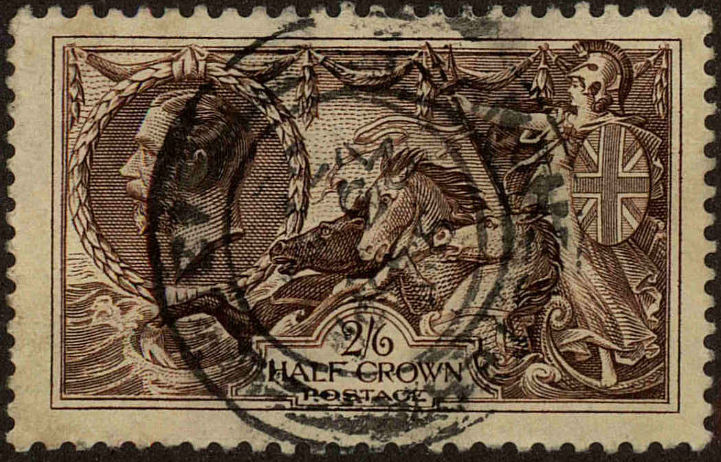 Front view of Great Britain 222 collectors stamp