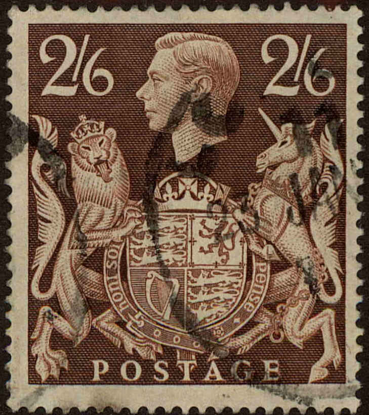 Front view of Great Britain 249 collectors stamp