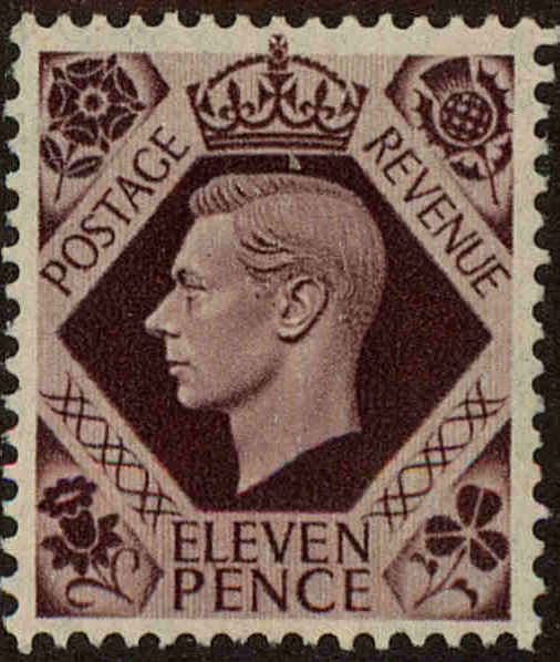 Front view of Great Britain 266 collectors stamp