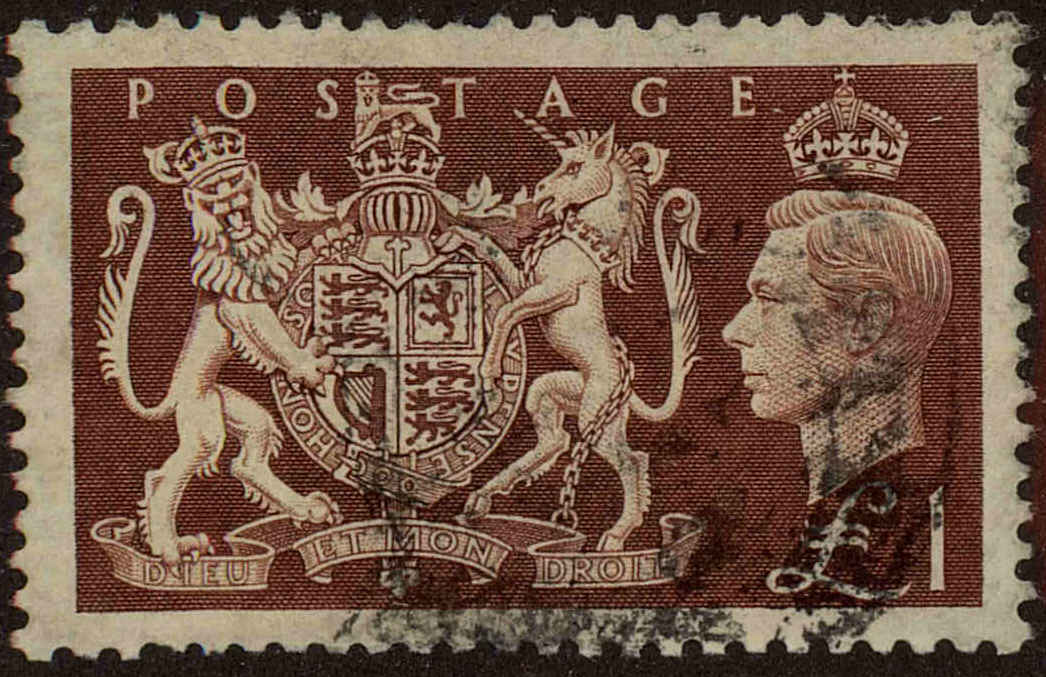 Front view of Great Britain 289 collectors stamp