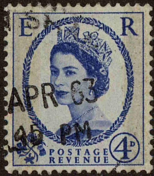 Front view of Great Britain 359ap collectors stamp