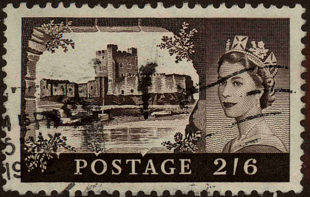 Front view of Great Britain 371 collectors stamp