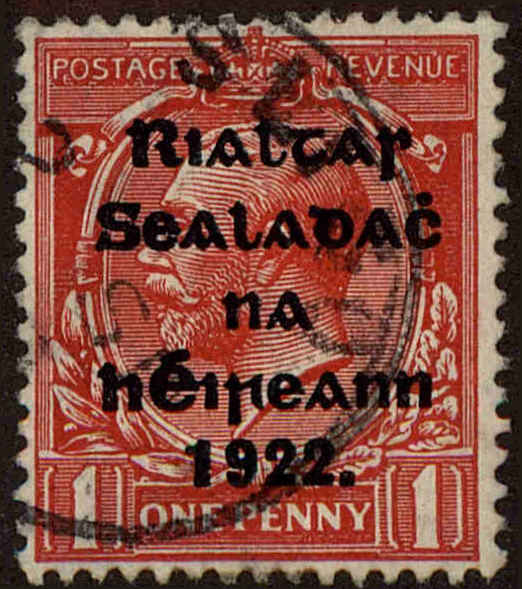 Front view of Ireland 24 collectors stamp