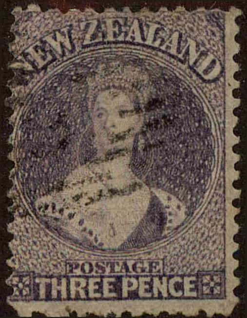 Front view of New Zealand 33 collectors stamp