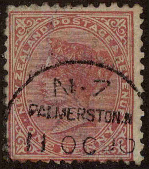 Front view of New Zealand 61b collectors stamp