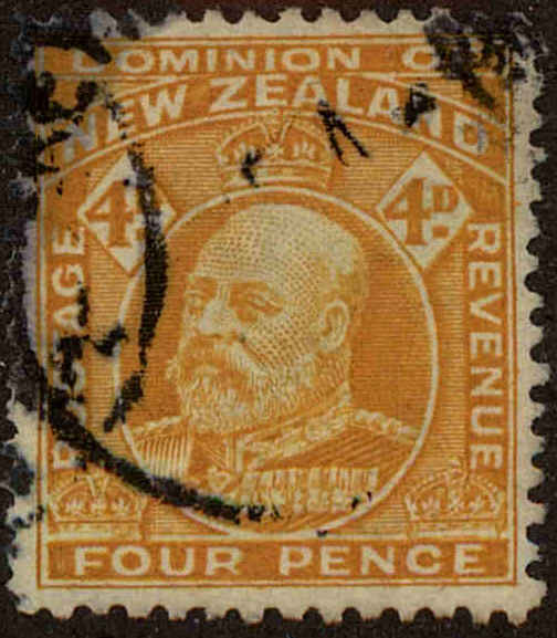 Front view of New Zealand 135 collectors stamp
