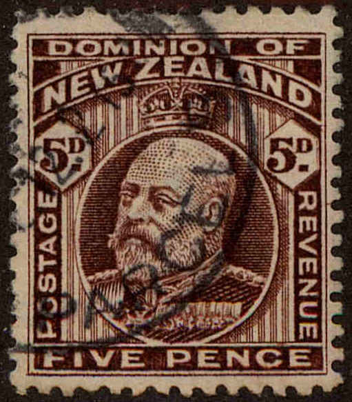Front view of New Zealand 135a collectors stamp