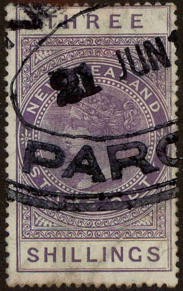 Front view of New Zealand AR34 collectors stamp