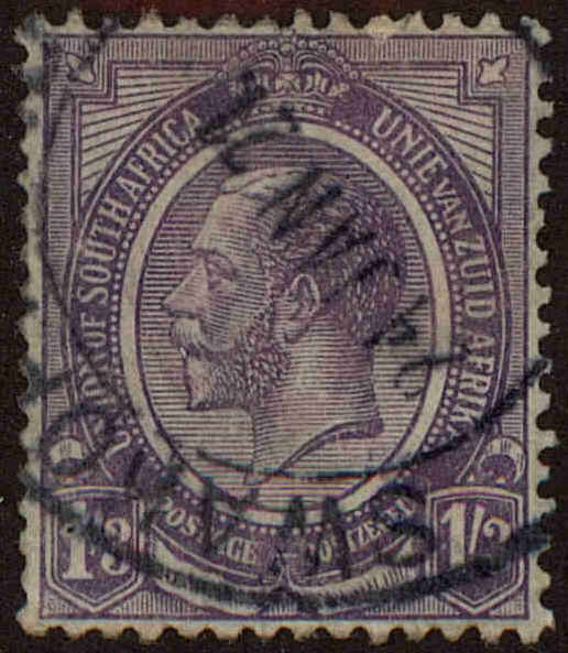 Front view of South Africa 12 collectors stamp